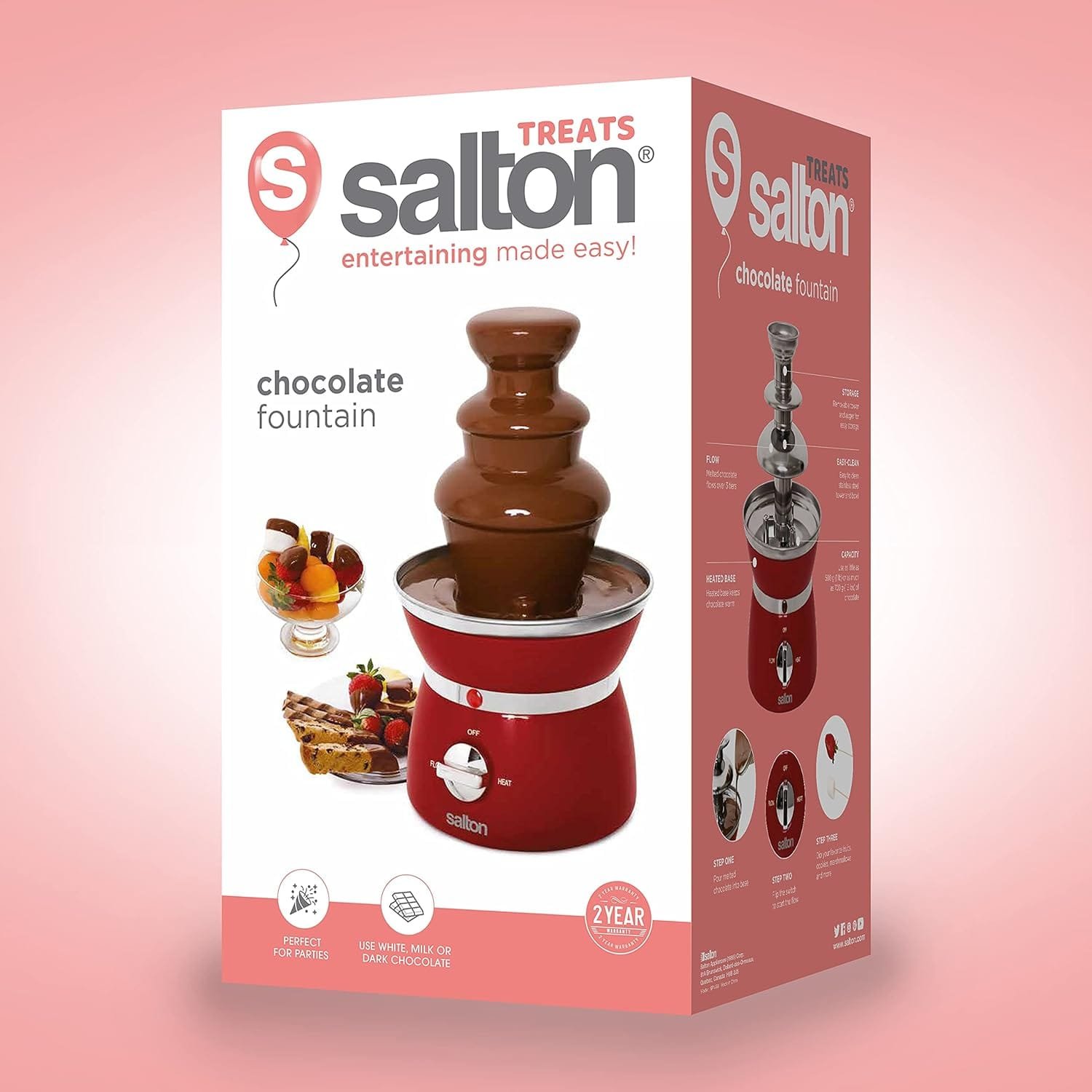 Salton SP1499 Fondue Tower, Red Salton SP1499 Fondue Tower, Red