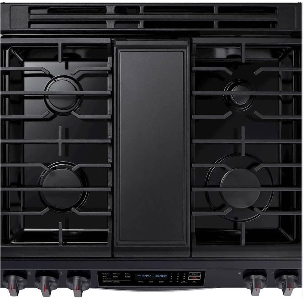 Samsung NX60T8311SG 6.0 Cu. Ft. Black Stainless Steel Slide-In Gas Range Samsung NX60T8311SG 6.0 Cu. Ft. Black Stainless Steel Slide-In Gas Range