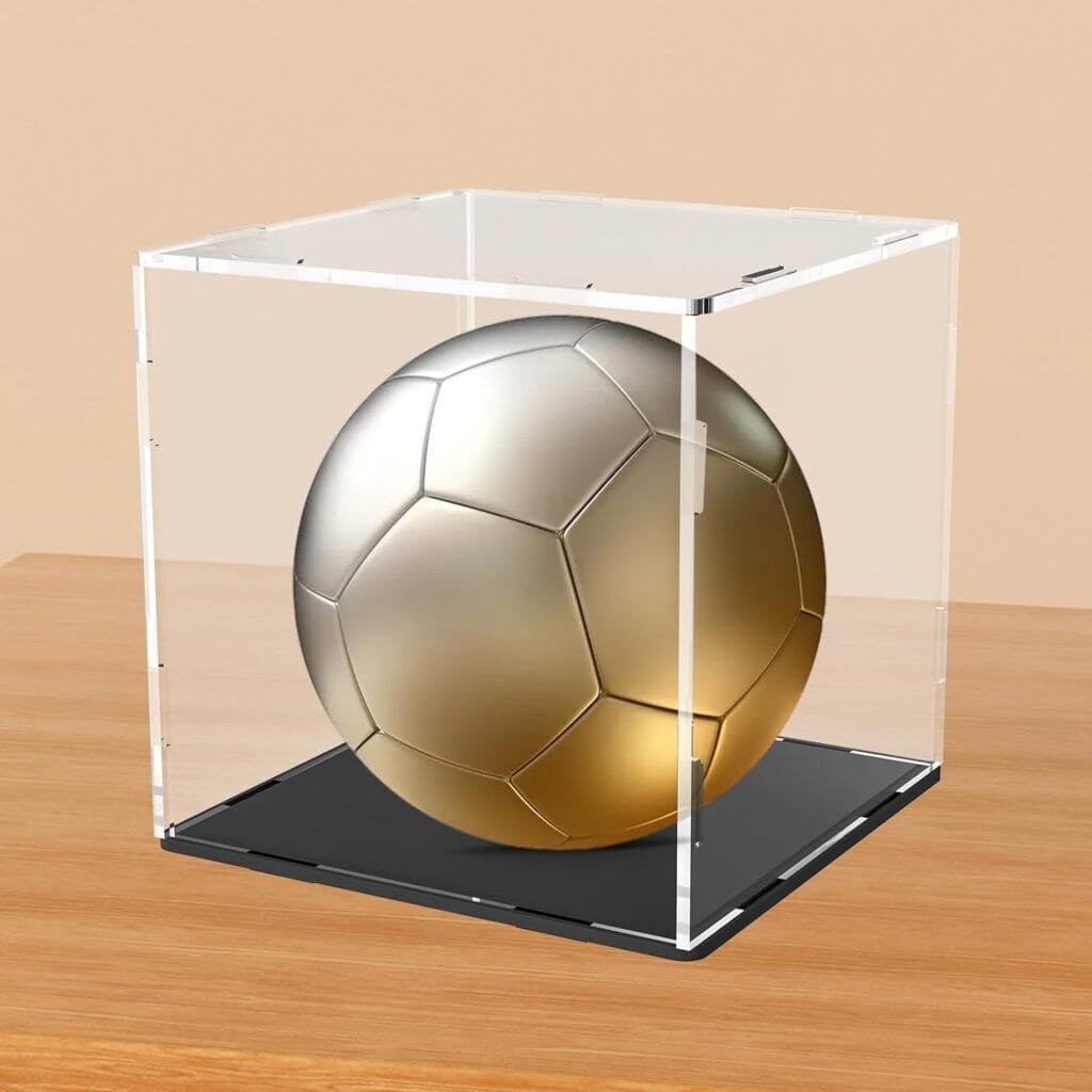 Self-Assembly Acrylic Display Case,Deluxe Dustproof Showcase,Cube Countertop Box for Pop Figures Collectibles Toys,Need Remove The Protective Film (10x4x5.7 inch; 25x10x14.5cm)