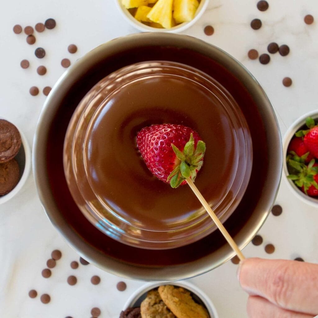 Sephra Select Chocolate Fountain Small 16-Inch Chocolate Fountain Machine for Melting Chocolate, Stainless Steel Heated Basin Chocolate Fountain for Kids and Parties, Whisper Quiet Motor, 4 To 6 LBS