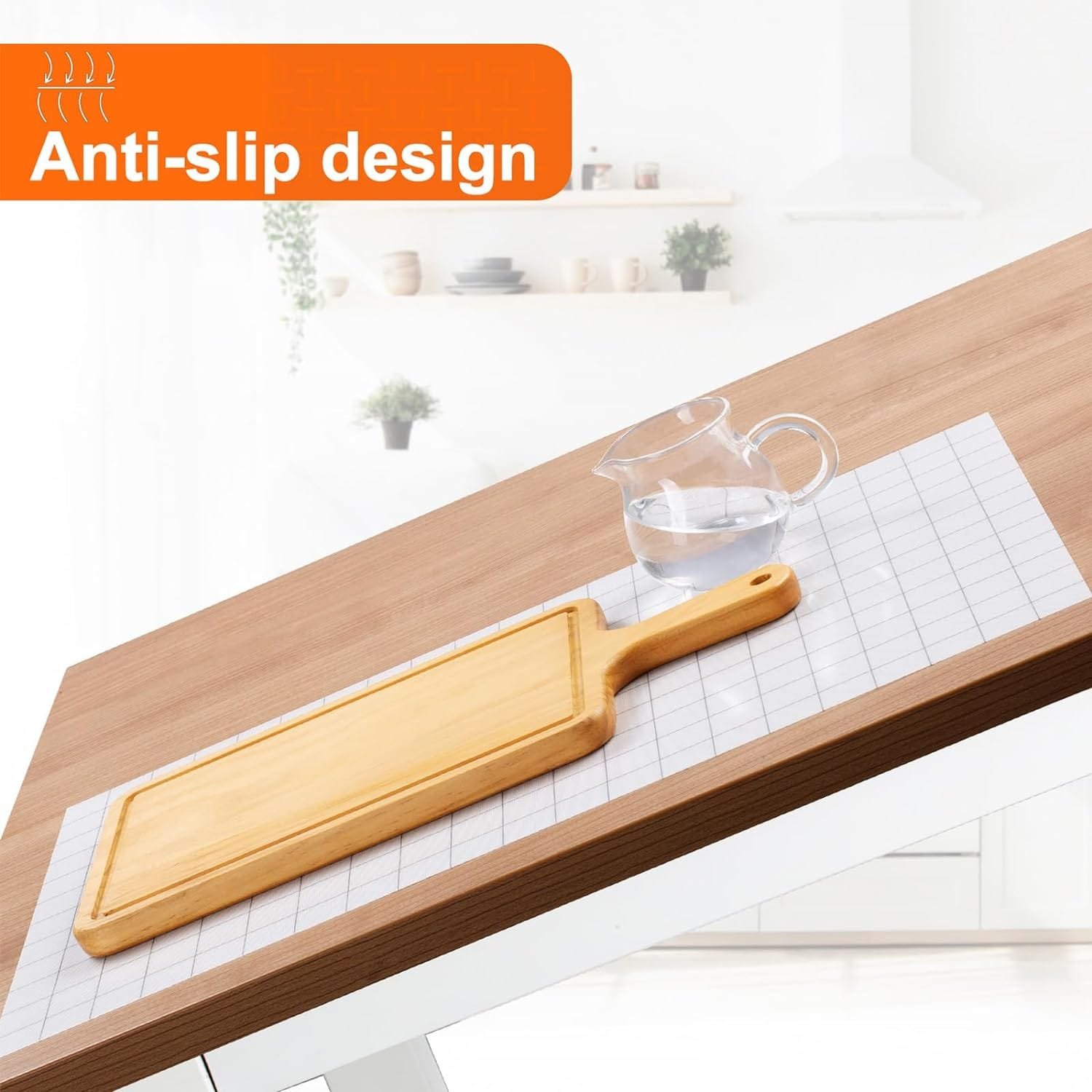 Silicone Baking Mat Roll,Non Stick Heat Resistant Baking Mats,No Slip Reusable Freeze Dryer Mat,Pastry Mat,Countertop Mat, Cut to size fit different Sharp Oven Pans Dishes Tins(12IN*5.25FT, White)