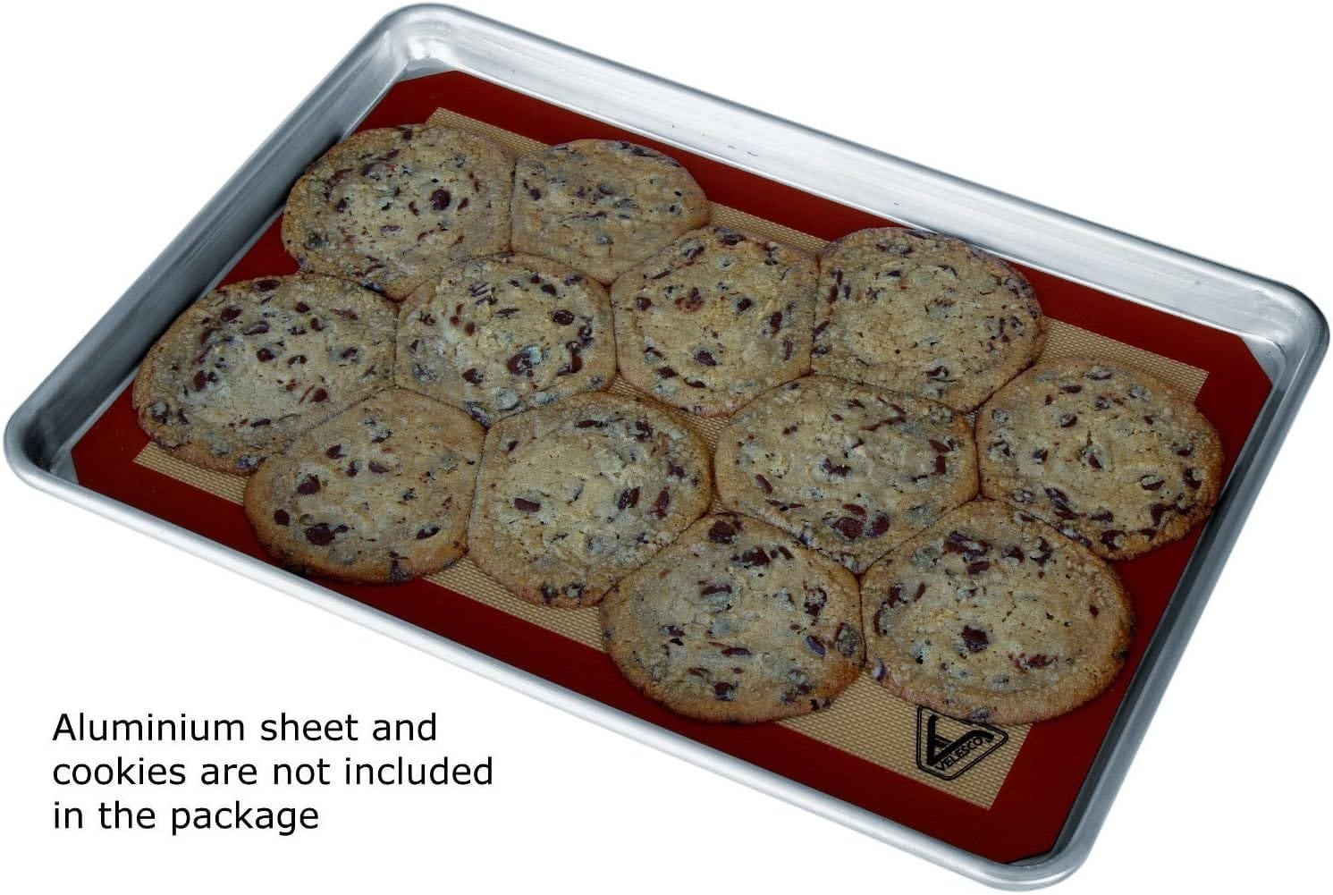 Silicone Baking Mat - Set of 2 Half Sheet (Thick  Large 11 5/8 x 16 1/2) - Non Stick Silicon Liner for Bake Pans  Rolling - Macaron/Pastry/Cookie/Bun/Bread Making - Professional Grade Nonstick