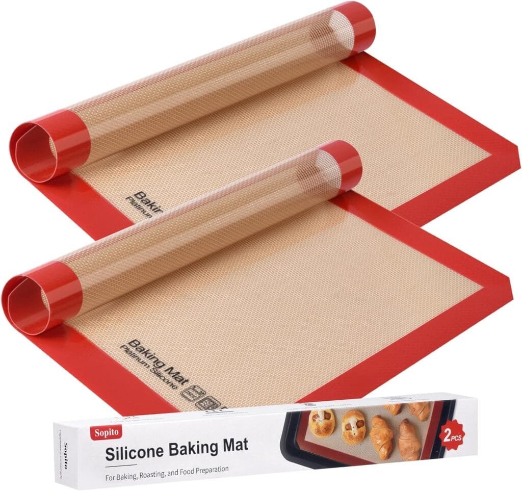 Silicone Baking Mat, Sopito Non Stick, Food Safe Cookie Baking Mat, Heat Resistant 480℉ Oven Liners, Length 16.5 Width 11.6, 2 PCS-Grey Silicone Baking Mat, Sopito Non Stick, Food Safe Cookie Baking Mat, Heat Resistant 480℉ Oven Liners, Length 16.5 Width 11.6, 2 PCS-Grey