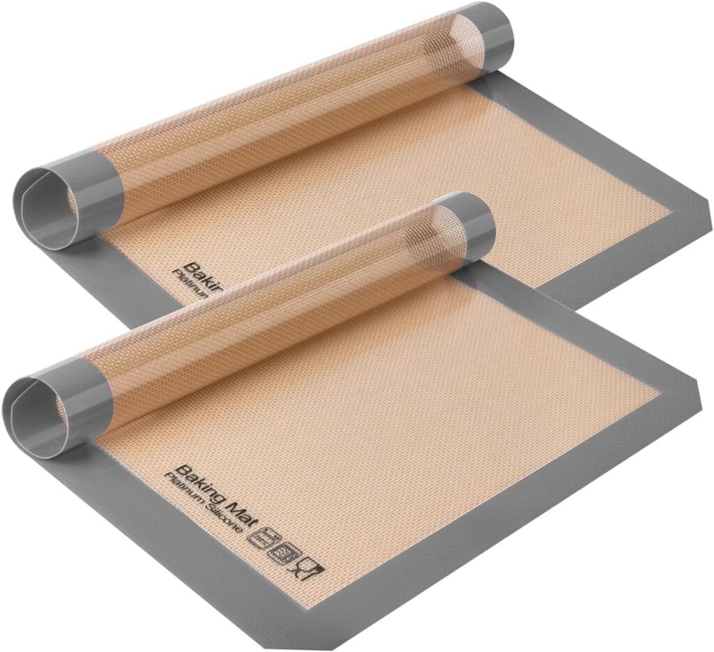 Silicone Baking Mat, Sopito Non Stick, Food Safe Cookie Baking Mat, Heat Resistant 480℉ Oven Liners, Length 16.5 Width 11.6, 2 PCS-Grey Silicone Baking Mat, Sopito Non Stick, Food Safe Cookie Baking Mat, Heat Resistant 480℉ Oven Liners, Length 16.5 Width 11.6, 2 PCS-Grey