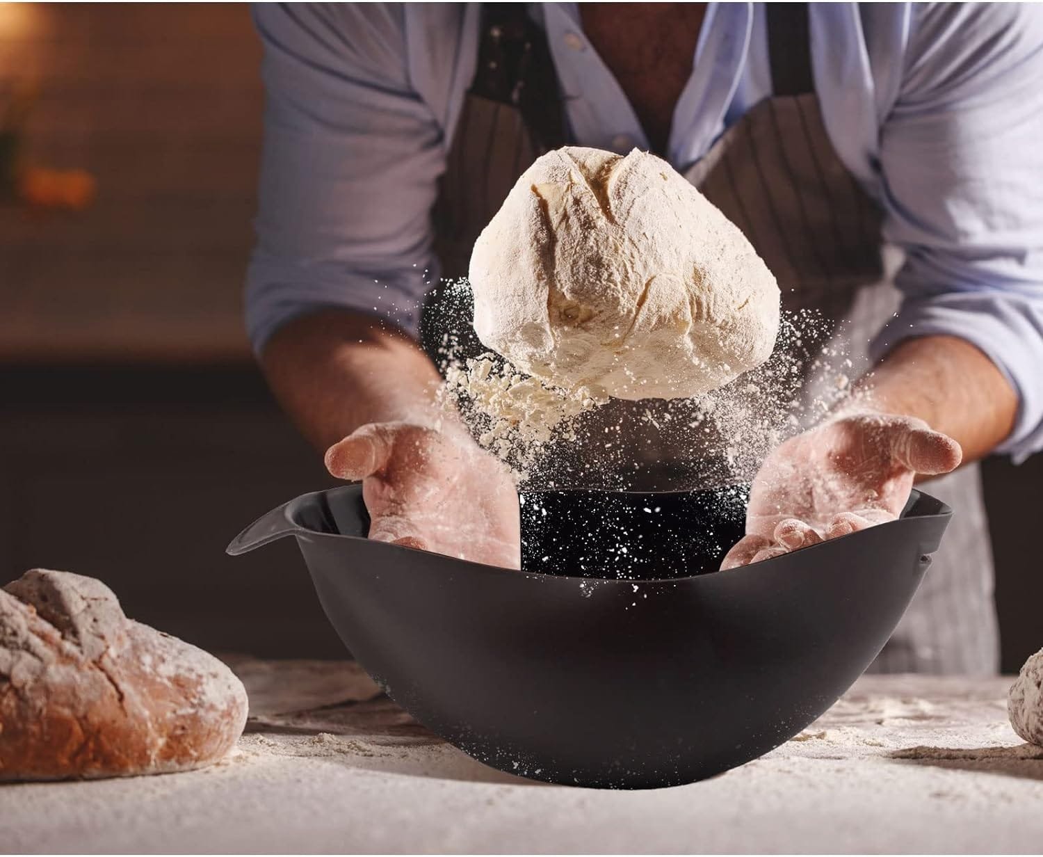 Silicone Bread Maker, Silicone Bread Bowl Loaf Pan for Homemade Baking Bread Silicone Bread Maker, Silicone Bread Bowl Loaf Pan for Homemade Baking Bread