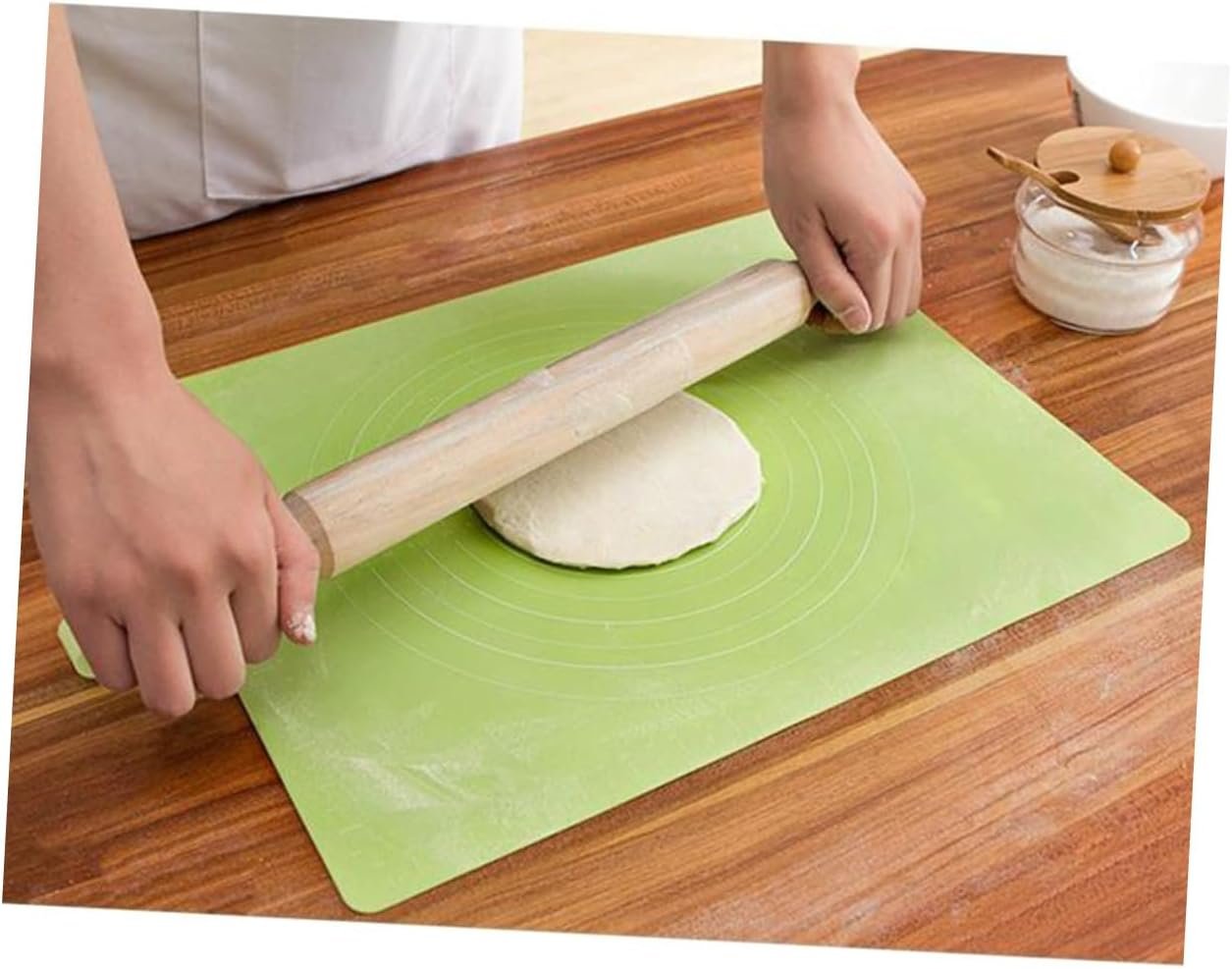 Silicone Dough Mat Pie Crust Mat Countertop Protector Mat Kitchen Tools Macaroons Baking Mat Macaron Baking Mat Calzone Silicone Baking Mat Dough Rolling Mat Fudge Pastry