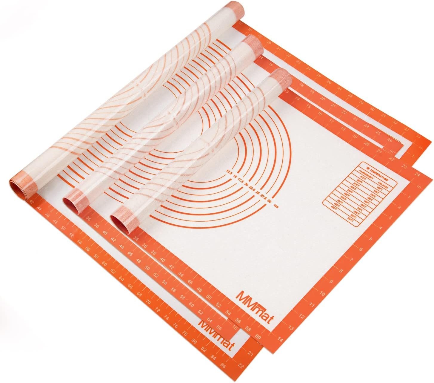 Silicone Pastry Mat, Extra Large Non-slip Silicone Baking Mat with Measurements, Counter Mat, Dough Rolling Mat, Fondant and Pie Crust Mat, (28 x 20 IN) 28 By 20