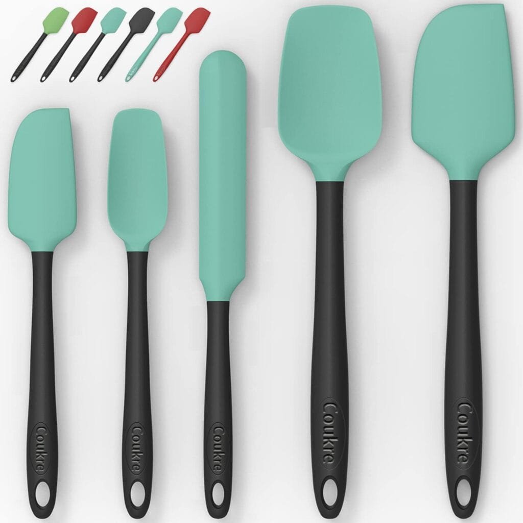 Silicone Spatula Set of 5,High Temperature Resistant, Food Grade Silicone, Dishwasher Safe, for Baking, Cooking (Aqua Green) Silicone Spatula Set of 5,High Temperature Resistant, Food Grade Silicone, Dishwasher Safe, for Baking, Cooking (Aqua Green)