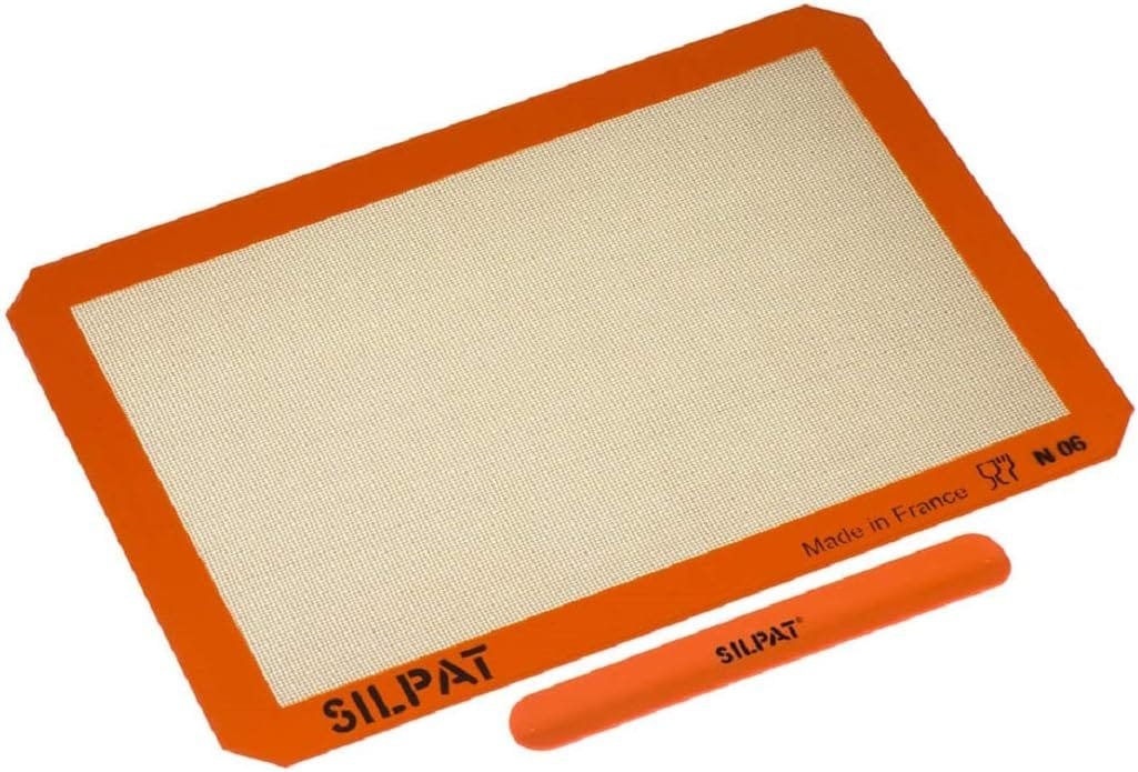 Silpat Premium Non-Stick Silicone Baking Mat, Half Sheet Size, 11-5/8 x 16-1/2, Orange Silpat Premium Non-Stick Silicone Baking Mat, Half Sheet Size, 11-5/8 x 16-1/2, Orange