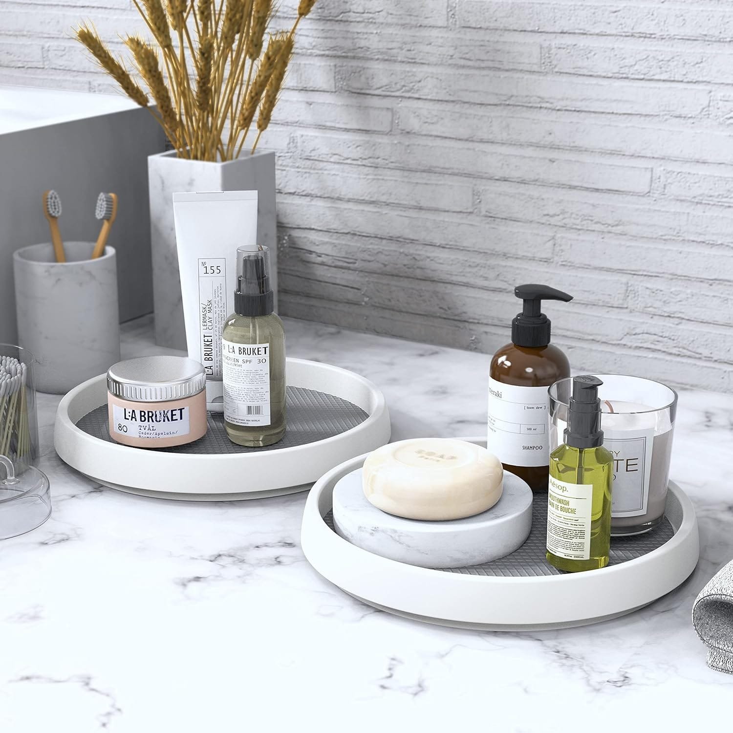 SimpleHouseware 2 Tier Turntable Lazy Susan Spice Organizer SimpleHouseware 2 Tier Turntable Lazy Susan Spice Organizer