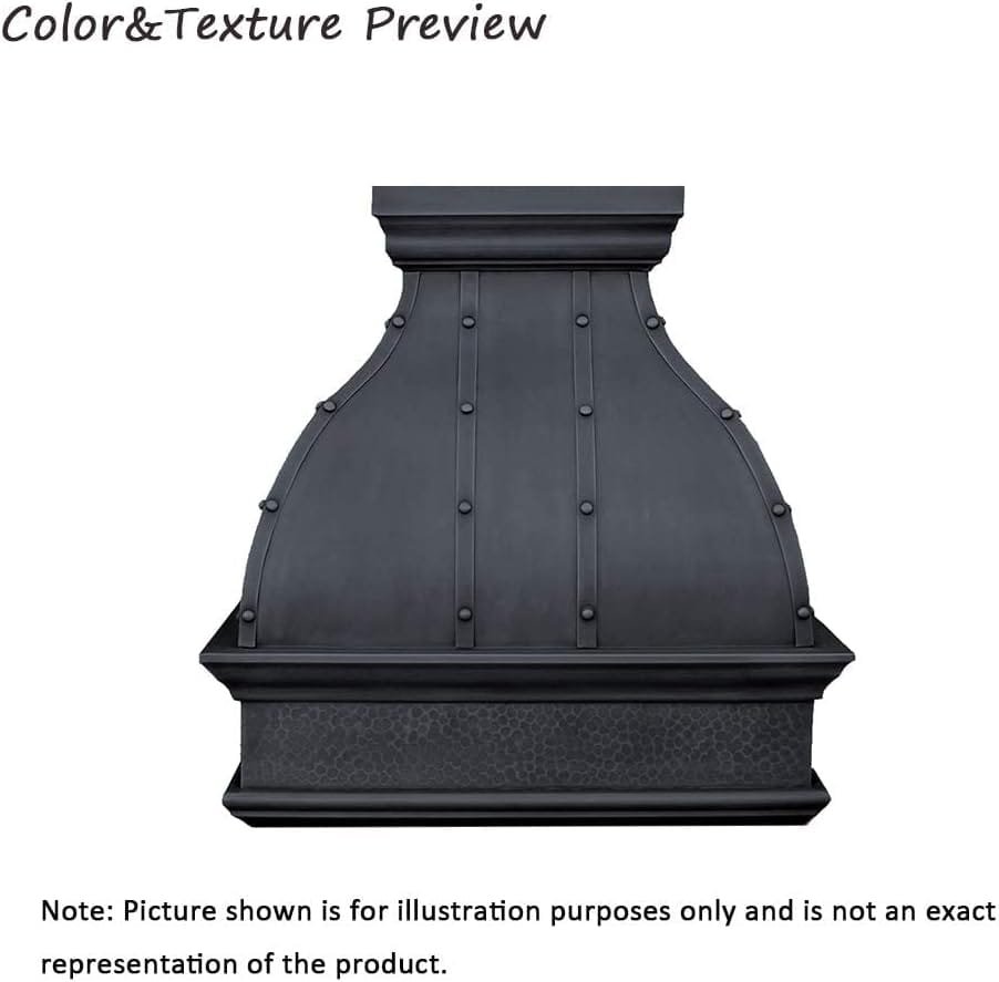 SINDA Handcrafted Custom Copper Range Hood with Commercial Grade Hood SUS304 Vent with Liner and Fan Motor, Baffle Filter, High CFM, H25SL-NW4230, 42Wx30H SINDA Handcrafted Custom Copper Range Hood with Commercial Grade Hood SUS304 Vent with Liner and Fan Motor, Baffle Filter, High CFM, H25SL-NW4230, 42Wx30H