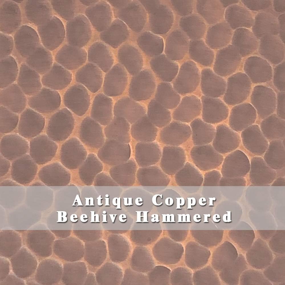 SINDA Wall Mount Copper Oven Hood with High CFM Commercial Grade Range Hood Insert, Inlcudes Fan Motor, Blower Box, Baffle Filter and Lighting, Beehive-Oil Rubbed Bronze, 36Wx39H, H7LTABOW3639 SINDA Wall Mount Copper Oven Hood with High CFM Commercial Grade Range Hood Insert, Inlcudes Fan Motor, Blower Box, Baffle Filter and Lighting, Beehive-Oil Rubbed Bronze, 36Wx39H, H7LTABOW3639