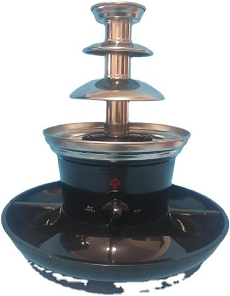 Small Chocolate Fondue Fountain Machine for Candy Butter Cheese Chocolate Fountain for Party (BLACK) Small Chocolate Fondue Fountain Machine for Candy Butter Cheese Chocolate Fountain for Party (BLACK)
