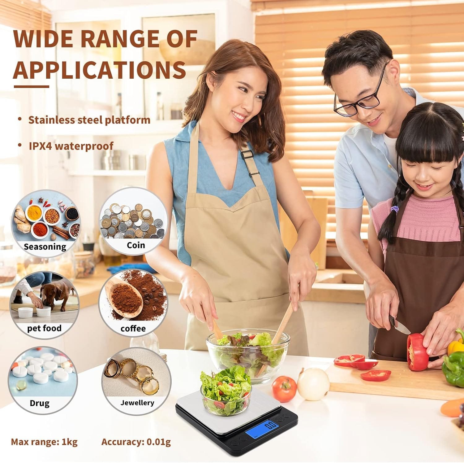 Small Digital Gram Scale 1000g by 0.01g, MEIYA High Accuracy Scale for Food Ounces and Grams, Upgrade USB Charging Kitchen Scale Digital Weight for Cooking, Baking, with Tare Function, 9 Units, 2 Tray Small Digital Gram Scale 1000g by 0.01g, MEIYA High Accuracy Scale for Food Ounces and Grams, Upgrade USB Charging Kitchen Scale Digital Weight for Cooking, Baking, with Tare Function, 9 Units, 2 Tray