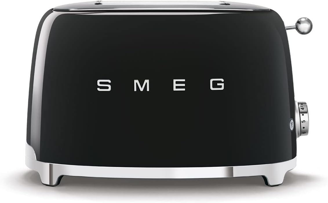 SMEG 2 Slice Retro Toaster (Black)