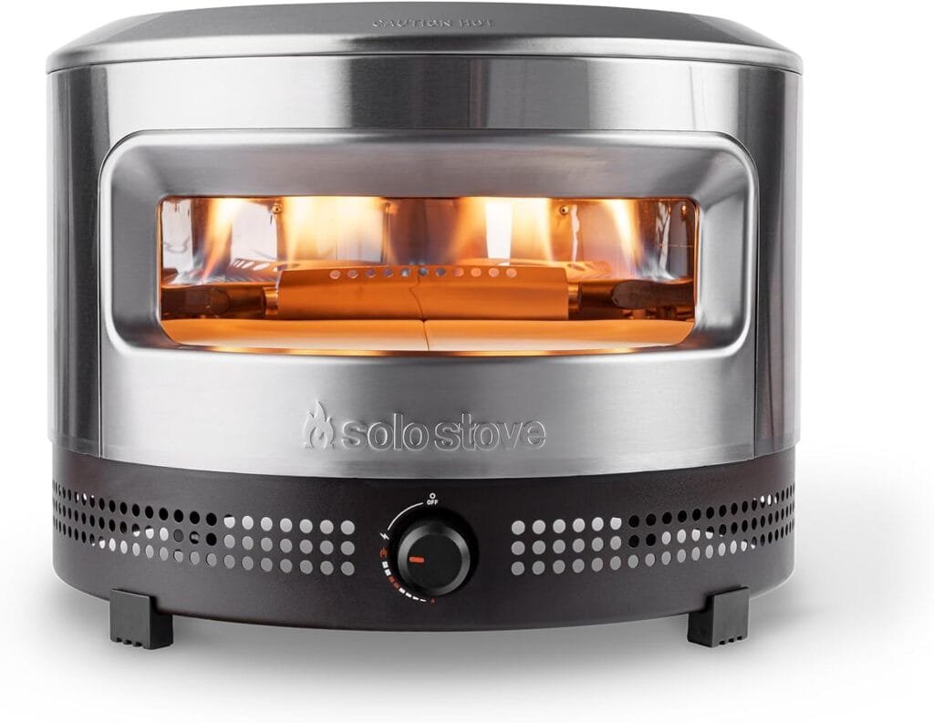 Solo Stove Pi Prime Gas Pizza Oven Outdoor | Portable, Stainless Steel Powerful Demi-Dome Heating, Cordierite Pizza Stone, Panoramic Opening, Perfect for Authentic Stone Baked Pizzas Solo Stove Pi Prime Gas Pizza Oven Outdoor | Portable, Stainless Steel Powerful Demi-Dome Heating, Cordierite Pizza Stone, Panoramic Opening, Perfect for Authentic Stone Baked Pizzas