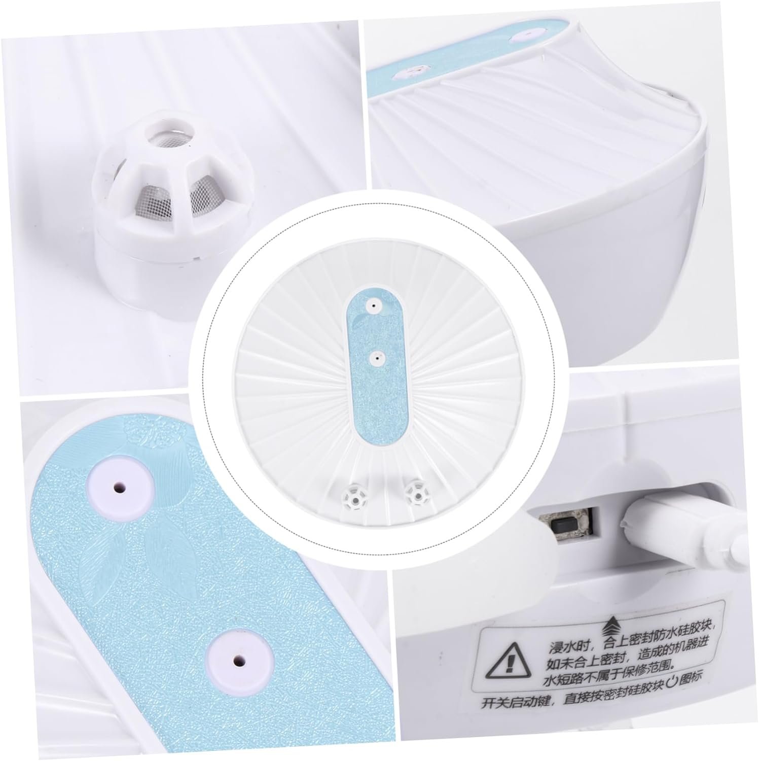 SOLUSTRE Washing Machine Portable Usb Cleaner Dishwasher Usb Installation-free Pressure Cleaner Machine Ultrasonic Portable Dishwasher Abs Travel Fully Automatic Vegetable Basket