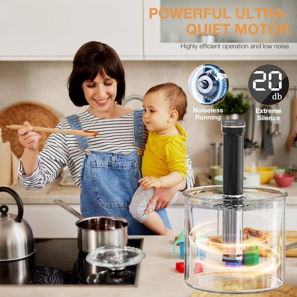 Sous Vide Machine, Sous Vide Cooker 1100W Sous Vide Precisional Machine, Ultra-quiet Working, Accurate Temperature, IPX7 Waterproof Immersion Circulator, Touch Control, Digital Timer, Fast Heating Sous Vide Machine, Sous Vide Cooker 1100W Sous Vide Precisional Machine, Ultra-quiet Working, Accurate Temperature, IPX7 Waterproof Immersion Circulator, Touch Control, Digital Timer, Fast Heating