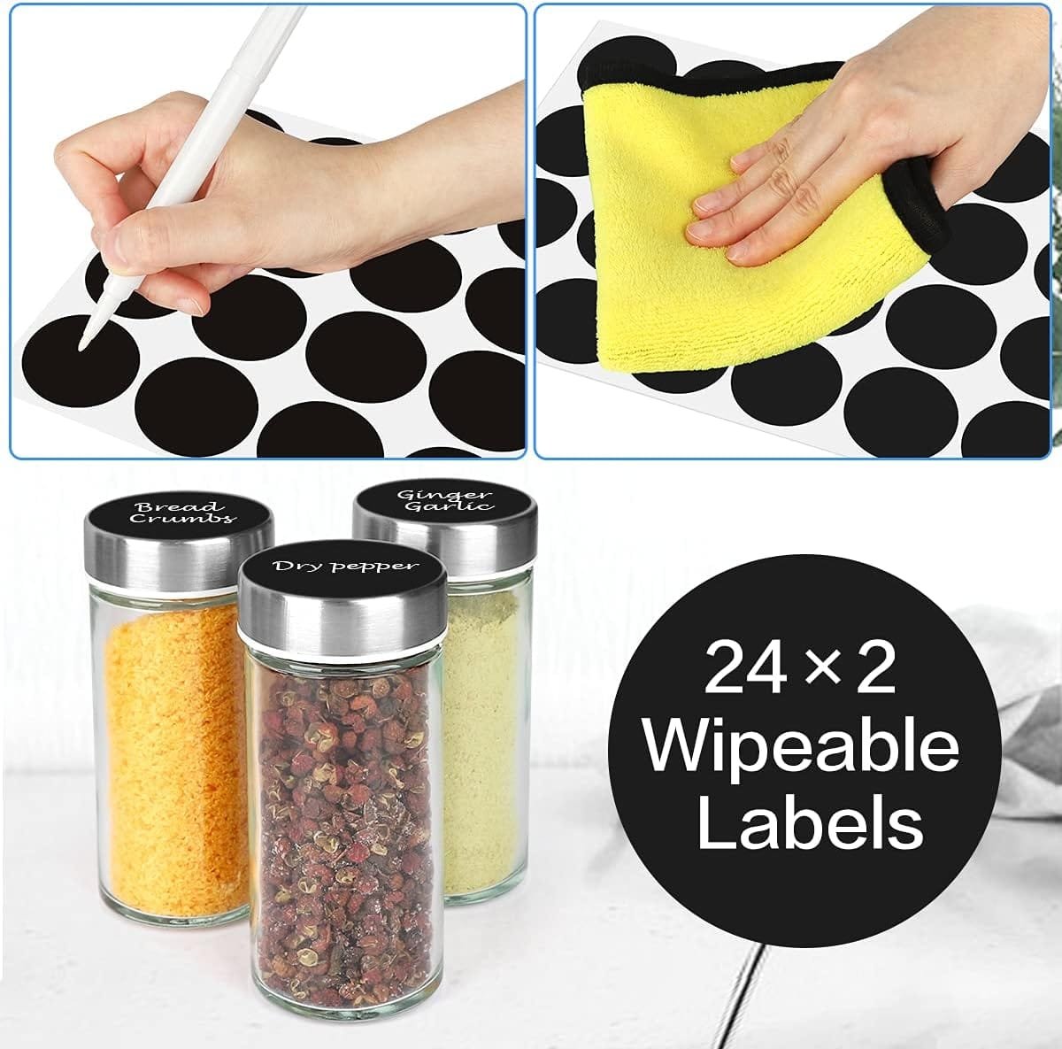 Spice Rack Organizer with Jars for Cabinet (20Pcs) Revolving/Rotating Seasoning Organizer, Stainless Steel/Wooden Countertop Rack Tower Organizer for Kitchen Pantry with Reusable Labels/Funnel/Brushes Spice Rack Organizer with Jars for Cabinet (20Pcs) Revolving/Rotating Seasoning Organizer, Stainless Steel/Wooden Countertop Rack Tower Organizer for Kitchen Pantry with Reusable Labels/Funnel/Brushes