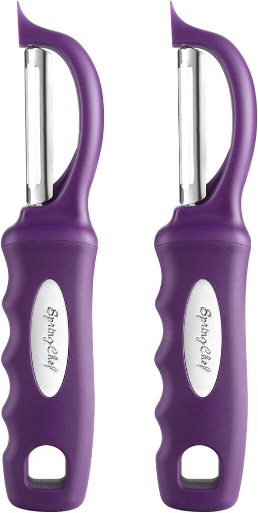 Spring Chef Premium Swivel Vegetable Peeler, Black Spring Chef Premium Swivel Vegetable Peeler, Black