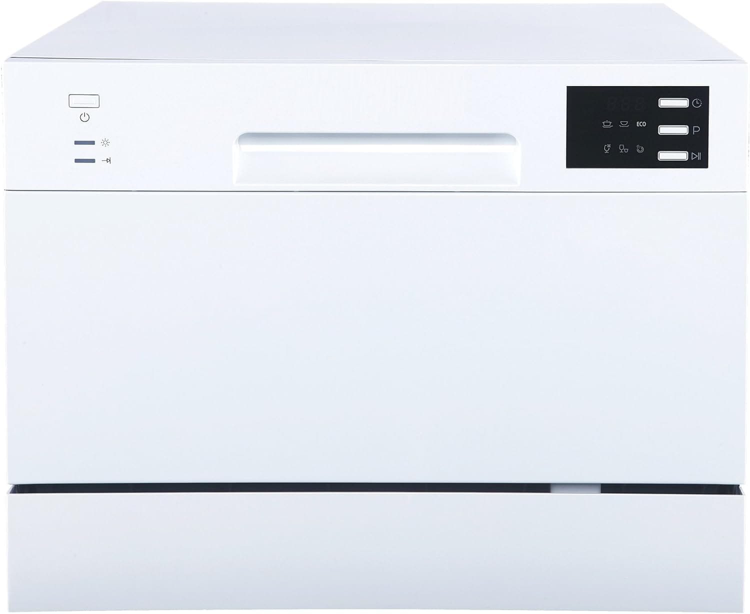 SPT SD-2225DWA Energy Star Countertop Dishwasher with Delay Start  LED – White