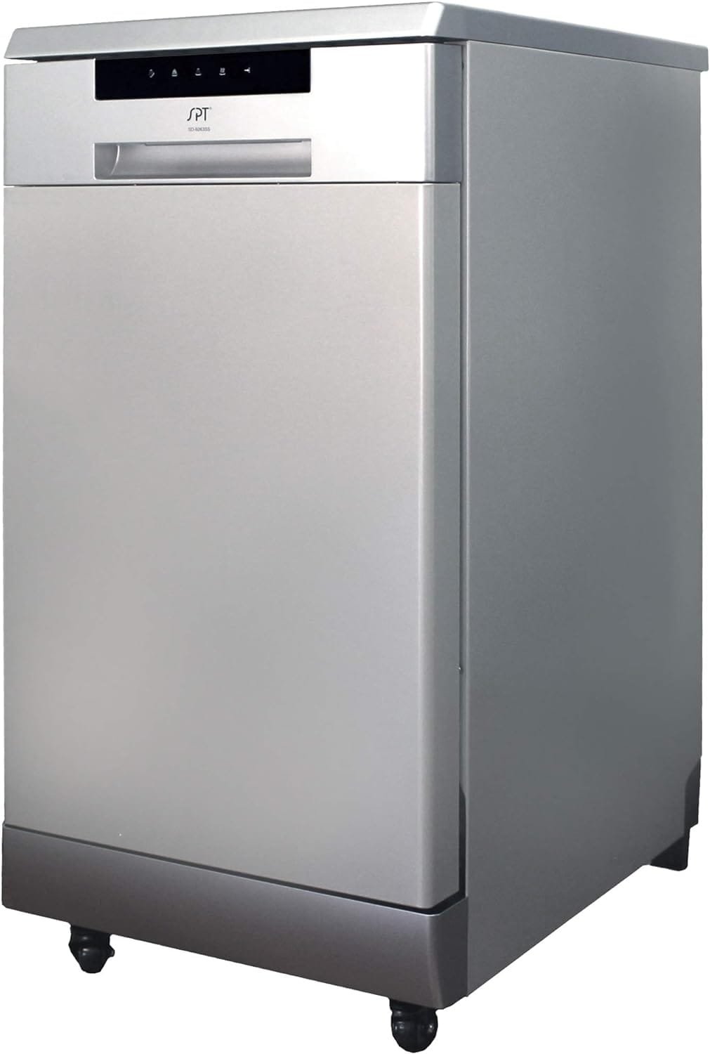 SPT SD-9263SSA 18″ Wide Portable Stainless Steel Dishwasher with ENERGY STAR, 6 Wash Programs, 8 Place Settings and Stainless Steel Tub – Stainless Steel