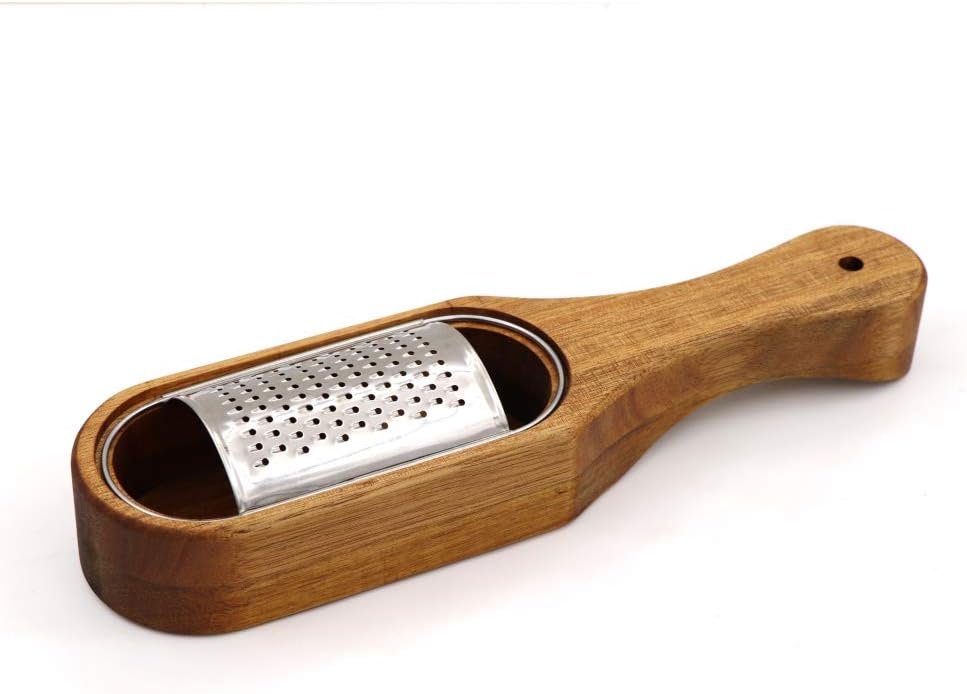 stainless-steel-cheese-grater-handheld-wooden-grater-cheese-grater-box-grater-kitchen-tool-shredder-cheese-tool - Cooking Appliance World