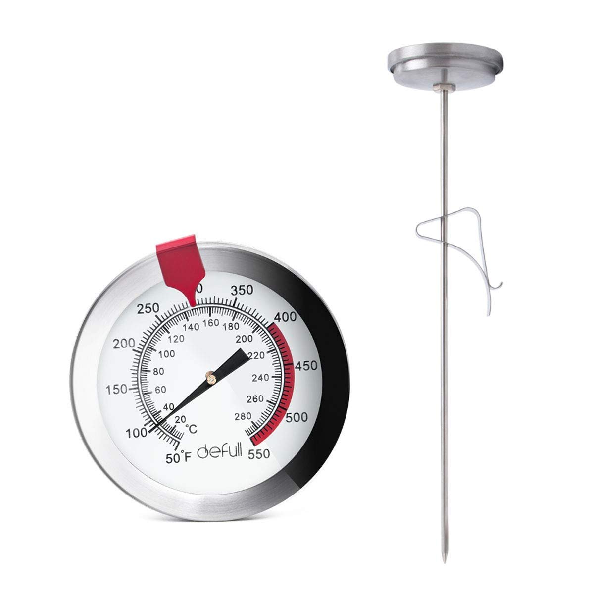 Stainless Steel Classic Instant Read Pocket Thermometer Food Thermometer with Clip Sleeves for Coffee Drinks Chocolate Milk Foam 0-220 ℉ 2 inch Dial Stainless Steel Classic Instant Read Pocket Thermometer Food Thermometer with Clip Sleeves for Coffee Drinks Chocolate Milk Foam 0-220 ℉ 2 inch Dial
