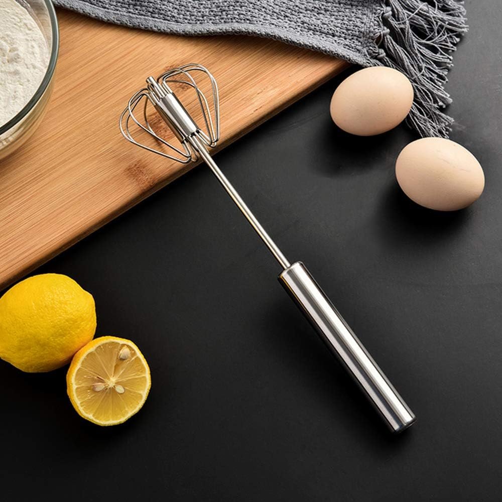Stainless Steel Eggbeater,egg scrambler,hand mixer, Rotating Semi-Automatic Eggbeater, Allows you to stir Easily Without Feeling Tired, Used for Making Cream of Egg Beater Stainless Steel Eggbeater,egg scrambler,hand mixer, Rotating Semi-Automatic Eggbeater, Allows you to stir Easily Without Feeling Tired, Used for Making Cream of Egg Beater