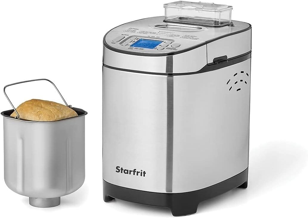 Starfrit 2 lb. Capacity Electric Bread Maker, Silver (024707-001-0000)
