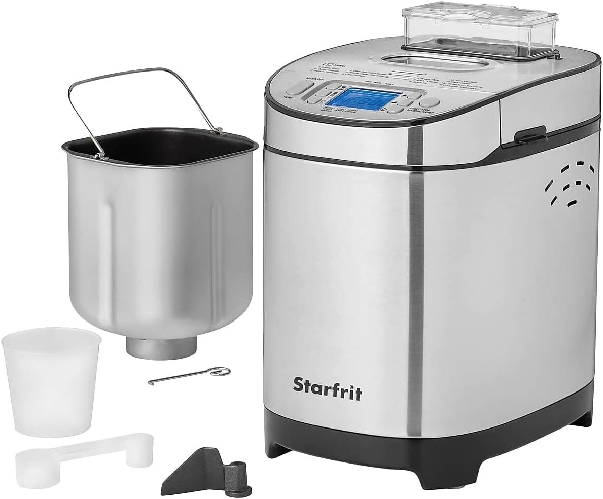 Starfrit 2 lb. Capacity Electric Bread Maker, Silver (024707-001-0000)