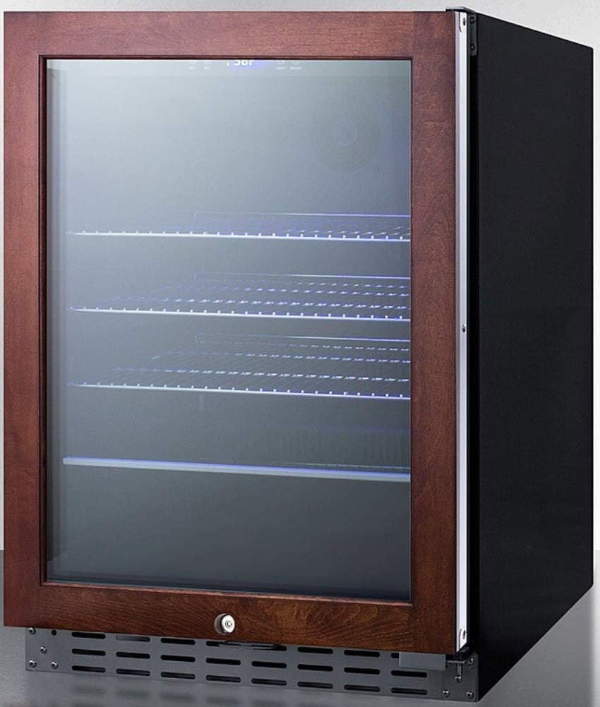 Summit Appliance Beverage Cooler, Grey/Clear