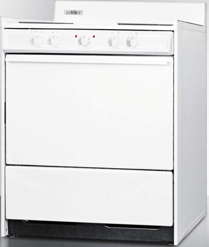 Summit WEM210 Kitchen Electric Cooking Range, White Summit WEM210 Kitchen Electric Cooking Range, White