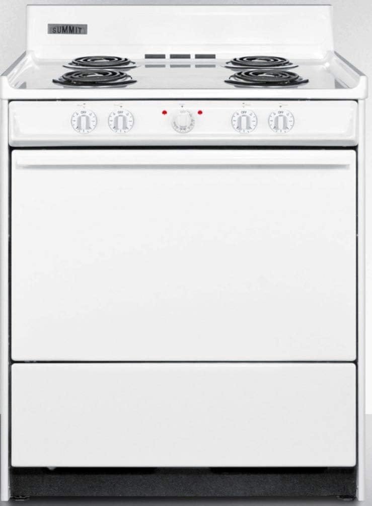 Summit WEM210 Kitchen Electric Cooking Range, White Summit WEM210 Kitchen Electric Cooking Range, White