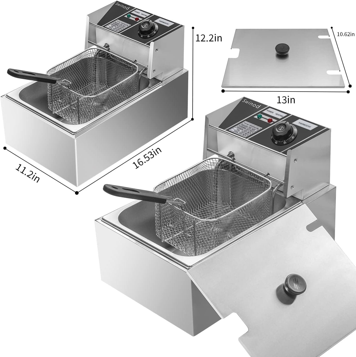 swinod deep fryer commercial fryer (single tank)