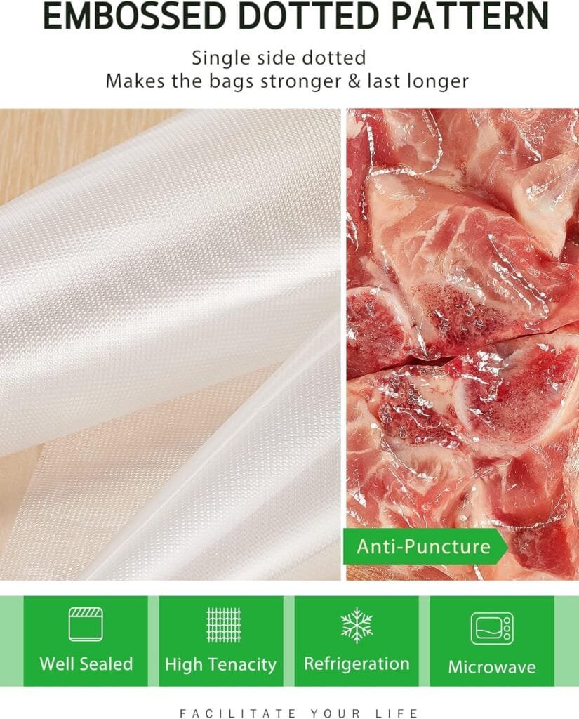 Syntus 11 x 75 and 8 x 75 Food Vacuum Seal Roll Keeper with Cutter Dispenser, Commercial Grade Vacuum Sealer Bag Rolls, Food Vac Bags, Ideal for Storage, Meal Prep and Sous Vide Syntus 11 x 75 and 8 x 75 Food Vacuum Seal Roll Keeper with Cutter Dispenser, Commercial Grade Vacuum Sealer Bag Rolls, Food Vac Bags, Ideal for Storage, Meal Prep and Sous Vide