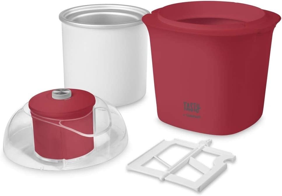 Tasty by Cuisinart ICM100TRD Ice Cream Maker, 8.71(L) x 8.71(W) x 10.49(H), Red Tasty by Cuisinart ICM100TRD Ice Cream Maker, 8.71(L) x 8.71(W) x 10.49(H), Red