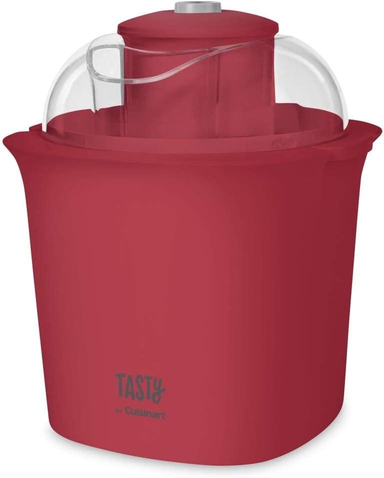 Tasty by Cuisinart ICM100TRD Ice Cream Maker, 8.71(L) x 8.71(W) x 10.49(H), Red Tasty by Cuisinart ICM100TRD Ice Cream Maker, 8.71(L) x 8.71(W) x 10.49(H), Red
