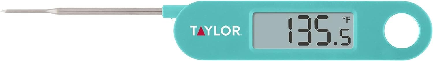 Taylor 1476 Instant Read Digital Meat Food Grill BBQ Cooking Kitchen Thermometer, Folding Probe, Black Taylor 1476 Instant Read Digital Meat Food Grill BBQ Cooking Kitchen Thermometer, Folding Probe, Black