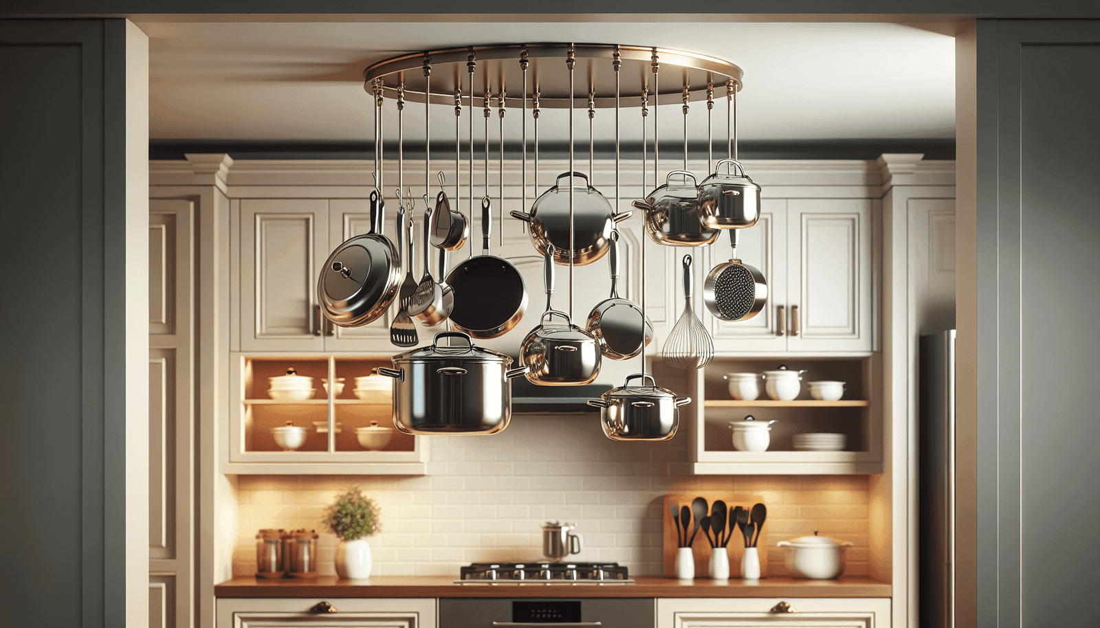 Taylor  Ng Track Ceiling Pot Rack, 36, Anthracite Grey