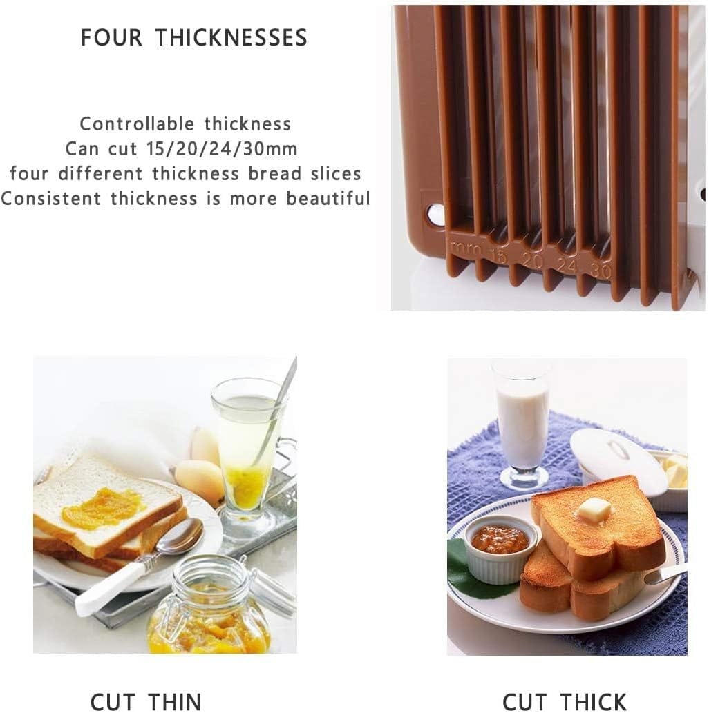 TCOTBE , Bread Bake Slicer Cutter, Foldable Compact Bread Slicing Guide,Kitchen Accessories,Bread Machine for Homemade Bread Bagel Loaf Sandwich