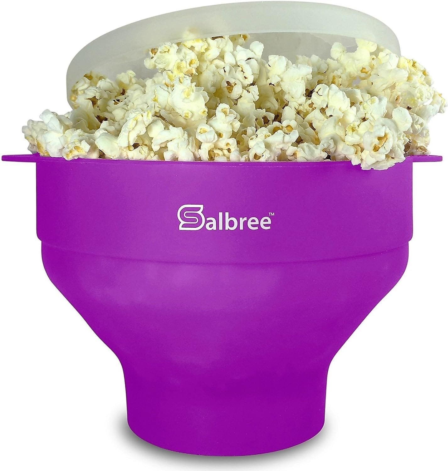 The Original Salbree Microwave Popcorn Popper Machine, Silicone Popcorn Maker, Collapsible Microwavable Bowl - Hot Air Popper - No Oil Required - The Most Colors Available (Turquoise)