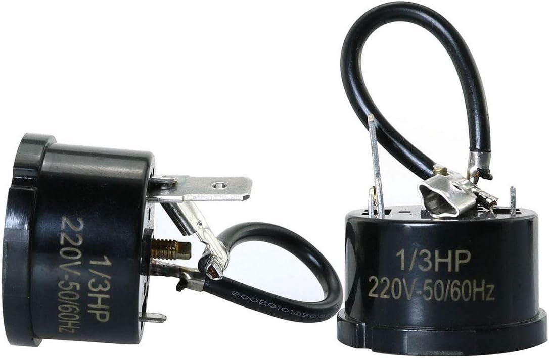ToToT 2pcs 1/3HP-250W Refrigerator Thermal Overload Protector Compressor Replacement Part for Mini Refrigerator, Wine Center and Beverage Cooler