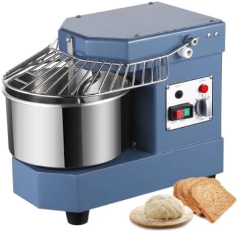 Towallmark Commercial Dough Mixer, 8QT Stainless Steel Bowl, 450W Dual Rotating Dough Kneading Machine with Safety Shield,for Restaurant, Bakeries,Pizzeria