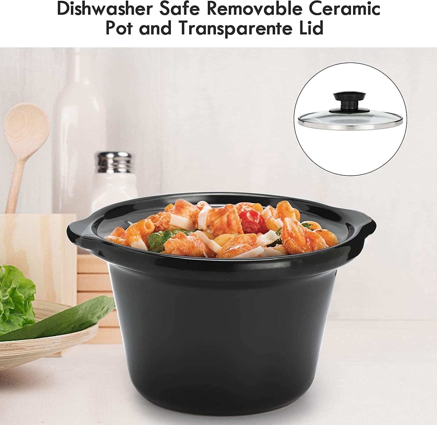 Triple Slow Cooker with Lid Rests, Breakfast Buffet Servers and Warmers with 3 X 1.5Qt, Tempered glass lids  3 Adjustable Temp, Dishwasher Safe, Stainless Steel Triple Slow Cooker with Lid Rests, Breakfast Buffet Servers and Warmers with 3 X 1.5Qt, Tempered glass lids  3 Adjustable Temp, Dishwasher Safe, Stainless Steel