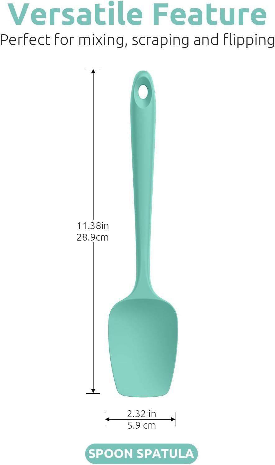 u-taste-silicone-spoon-spatula-set-600of-high-heat-resistant-bpa-free-flexible-rubber-scraper-cooking-mixing-baking-kitc - Cooking Appliance World