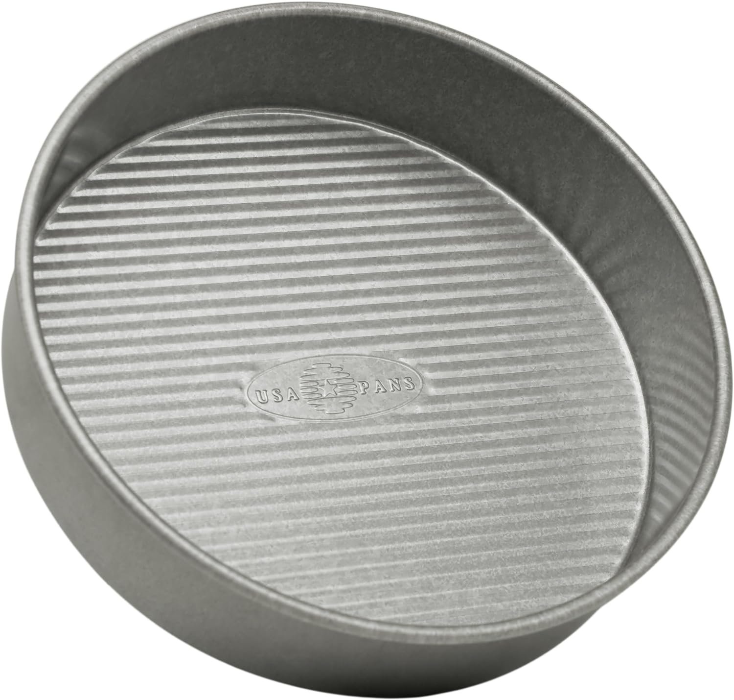 USA Pan Bakeware Round Cake Pan, 9 inch, Nonstick  Quick Release Coating, 9-Inch,Aluminized Steel