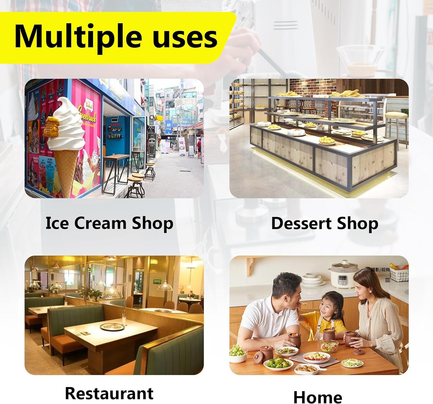 Vaseni Noodles Ice Cream Machine Commercial, Spaghetti Gelato Ice Cream Machine, Italian Gelato Ice Cream Maker, Spaghetti Ice Cream Maker, Ice Cream Blender, Spaghetti Press Maker, 110V 60Hz 80W