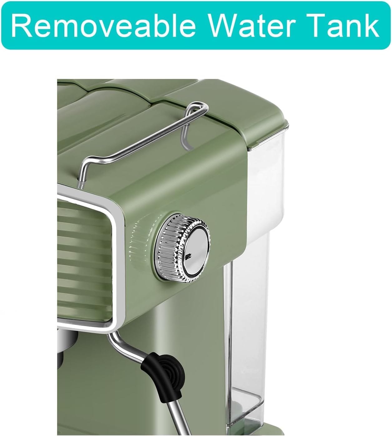 Vaundra 20 Bar Espresso Coffee Machine with Milk Frother Steam Wand, 1350W Professional Coffee Maker, Cappuccino latte Maker, Coffee Machine Easy to Use for Home Barista