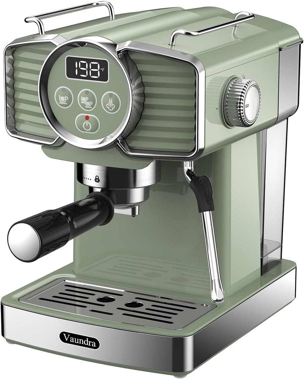 Vaundra 20 Bar Espresso Coffee Machine with Milk Frother Steam Wand, 1350W Professional Coffee Maker, Cappuccino latte Maker, Coffee Machine Easy to Use for Home Barista